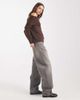 Brave Soul Brave Soul knit off the shoulder sweater in brown-Red - 3