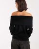 Brave Soul Brave Soul knitted bardot sweater in black - 3