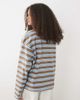 Brave Soul Brave Soul long sleeve boyfriend fit T-shirt in brown, blue and white stripe-Multi - 2