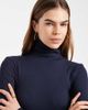 Brave Soul Brave Soul long sleeve ribbed rollneck top in navy - 2