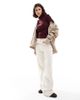 Brave Soul Brave Soul long sleeve ribbed turtleneck top in burgundy-Red - 4