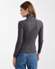 Brave Soul Brave Soul long sleeve ribbed turtleneck top in charcoal gray - 4