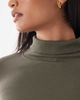 Brave Soul Brave Soul long sleeve ribbed turtleneck top in green - 4