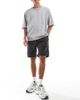 Brave Soul Brave Soul multi pocket tech cargo shorts in dark gray - 4
