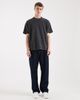 Brave Soul Brave Soul oversized 240gsm acid wash t-shirt in dark gray - 2
