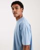 Brave Soul Brave Soul oversized 240gsm acid wash t-shirt in light blue - 4