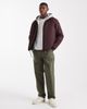 Brave Soul Brave Soul padded button down short jacket in burgundy-Red - 2
