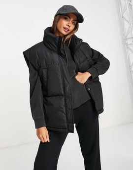 Brave Soul Brave Soul padded vest in black