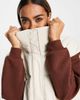 Brave Soul Brave Soul padded vest in cream-White - 4