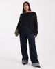 Brave Soul Brave Soul Plus off the shoulder sweater in black - 2