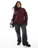 Brave Soul Brave Soul Plus turtleneck sweater with wide sleeves in wine-Red - 3