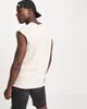 Brave Soul Brave Soul raw edge sleeveless T-shirt tank in pale pink - 2
