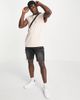 Brave Soul Brave Soul raw edge sleeveless T-shirt tank in pale pink - 4