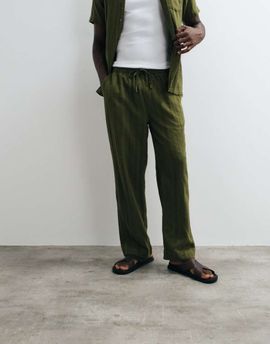 Brave Soul Brave Soul regular fit relaxed pants in khaki green - part of a set