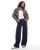 Brave Soul Brave Soul reversible short puffer jacket in black and leopard print - 4