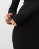 Brave Soul Brave Soul ribbed long sleeve roll neck maxi dress with slit detail in black - 3