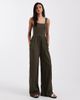 Brave Soul Brave Soul scoop neck jumpsuit in khaki-Green - 1