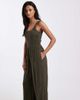 Brave Soul Brave Soul scoop neck jumpsuit in khaki-Green - 3