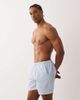 Brave Soul Brave Soul seersucker swim shorts in blue and white stripes - 2