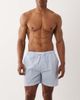 Brave Soul Brave Soul seersucker swim shorts in blue and white stripes - 4