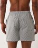 Brave Soul Brave Soul seersucker swim shorts in charcoal and white stripes-Gray - 2