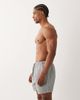 Brave Soul Brave Soul seersucker swim shorts in charcoal and white stripes-Gray - 3