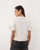 Brave Soul Brave Soul short sleeve cardigan wiith frill hem in oat-Neutral - 3