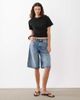 Brave Soul Brave Soul short sleeve corset waist t-shirt in black - 2