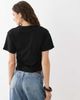 Brave Soul Brave Soul short sleeve corset waist t-shirt in black - 4
