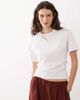 Brave Soul Brave Soul short sleeve corset waist t-shirt in white - 1