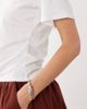 Brave Soul Brave Soul short sleeve corset waist t-shirt in white - 3