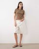 Brave Soul Brave Soul short sleeve jersey polo top in brown and cream stripes - 3