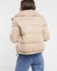 Brave Soul Brave Soul slay puffer jacket in cord in cream-White - 2