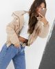 Brave Soul Brave Soul slay puffer jacket in cord in cream-White - 3
