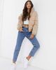 Brave Soul Brave Soul slay puffer jacket in cord in cream-White - 4