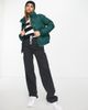 Brave Soul Brave Soul slay puffer jacket in forest green - 2