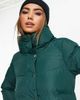 Brave Soul Brave Soul slay puffer jacket in forest green - 4