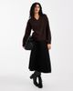 Brave Soul Brave Soul soft touch v-neck sweater in chocolate brown - 1