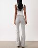 Brave Soul Brave Soul stretch flare leggings in light gray heather - 3