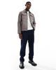Brave Soul Brave Soul suede effect short jacket in taupe-Neutral - 2