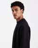 Brave Soul Brave Soul sweatshirt in black scuba-style fabric - part of a set - 4