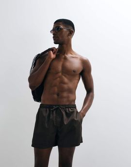 Brave Soul Brave Soul swim shorts in chocolate-Brown