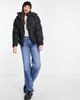 Brave Soul Brave Soul Tall bunny hooded puffer jacket in black - 4