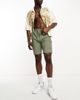 Brave Soul Brave Soul Tall tech cargo shorts in sage green - 4