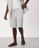 Brave Soul Brave Soul textured shorts in black and white stripes - part of a set - 2