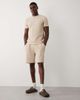 Brave Soul Brave Soul textured shorts in light sand - part of a set-Neutral - 1