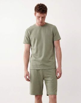 Brave Soul Brave Soul textured shorts in sage green - part of a set