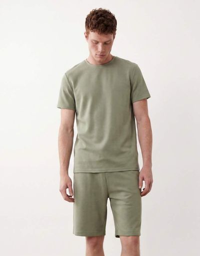 Brave Soul Brave Soul textured shorts in sage green - part of a set