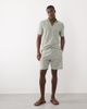 Brave Soul Brave Soul textured shorts in sage green stripe - part of a set - 1