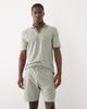 Brave Soul Brave Soul textured shorts in sage green stripe - part of a set - 4